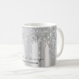 Eyelash Makeup Artist Bridal Sweet 16. Silber Kaffeetasse