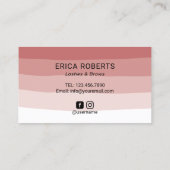 Eyelash Makeup Artist Coral Shades Loyalty Treuekarte (Rückseite)