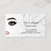 Eyelash Makeup Artist Trendy Marbella Beauty Salon Visitenkarte (Vorderseite)