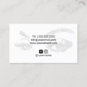 Eyelash Makeup Artist Visitenkarte (Rückseite)