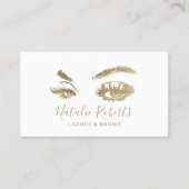 Eyelash Makeup Artist Visitenkarte (Vorderseite)