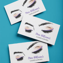Eyelash Makeup Beruflich Business Card