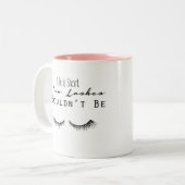 Eyelash Makeup Typografy Tasse (Vorderseite Links)
