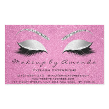 Eyelash Makeup UAWG Beauty Pink Rose Grau Glitzer