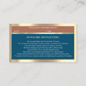 Eyelash Microblade QR CODE Rose-Logo-Blende nach d Visitenkarte (Rückseite)