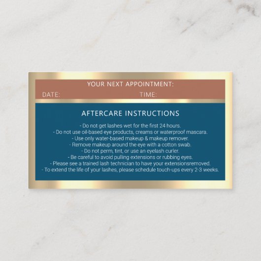 Eyelash Microblade QR CODE Rose-Logo-Blende nach d Visitenkarte (Rückseite)