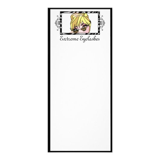 EyeLash/Permanent MakeUp Rack Cards Werbekarte (Vorne)