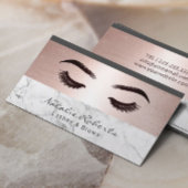 Eyelash Rose Gold Border Marbella Beauty Salon Visitenkarte