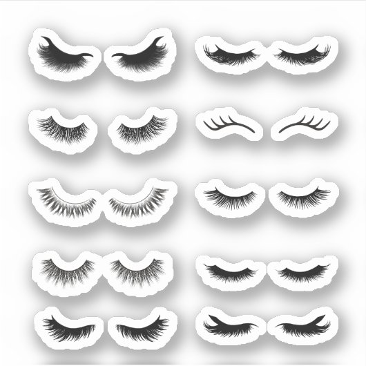 Eyelash Stickers Aufkleber (Vorderseite)