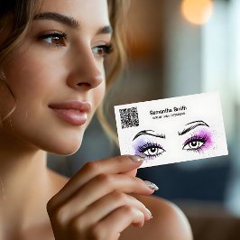 EyeLash Tech Custom QR Business Card Visitenkarte