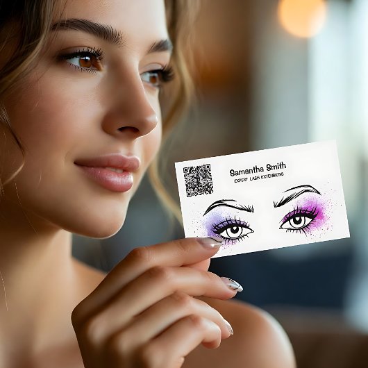 EyeLash Tech Custom QR Business Card Visitenkarte