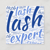 Eyelash Techniker Quadratische Visitenkarte (Vorderseite)