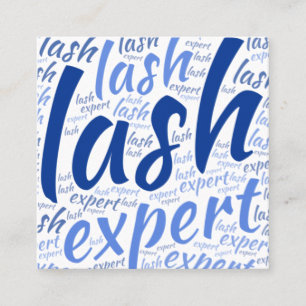 Eyelash Techniker Quadratische Visitenkarte