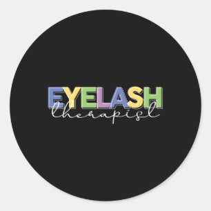 Eyelash Therapeut Lash Tech Lash Eyelash Runder Aufkleber
