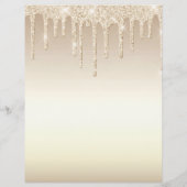 EYELASH-VERLÄNGERUNGSFORMULAR FÜR Gold-Glitzer Flyer (Hinten)