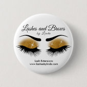 Eyelashes and Brows - Gold Button (Vorderseite)
