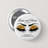 Eyelashes and Brows - Gold Button (Vorne & Hinten)