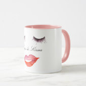 Eyelashes and Lips Tasse (VorderseiteRechts)