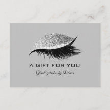 Eyelashes Beauty Glitzer Makeup Geschenkgutschein