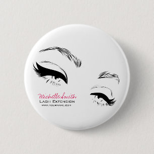 Eyelashes bricht Permanent Makeup Artist Eyes Lash Button
