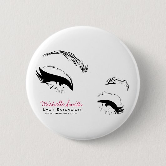 Eyelashes bricht Permanent Makeup Artist Eyes Lash Button (Vorderseite)