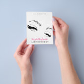 Eyelashes bricht Permanent Makeup Artist Eyes Lash Flyer (Gruppe)