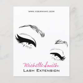 Eyelashes bricht Permanent Makeup Artist Eyes Lash Flyer