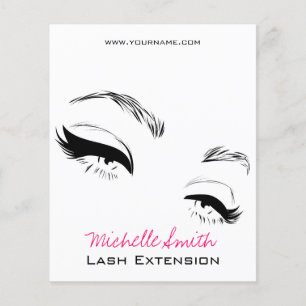 Eyelashes bricht Permanent Makeup Artist Eyes Lash Flyer