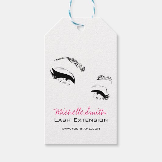 Eyelashes bricht Permanent Makeup Artist Eyes Lash Geschenkanhänger (Vorderseite)