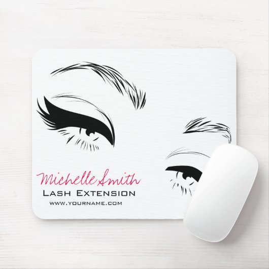 Eyelashes bricht Permanent Makeup Artist Eyes Lash Mousepad (Mit Mouse)