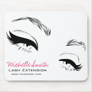 Eyelashes bricht Permanent Makeup Artist Eyes Lash Mousepad