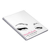 Eyelashes bricht Permanent Makeup Artist Eyes Lash Notizblock (Rechte Seite)