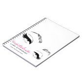 Eyelashes bricht Permanent Makeup Artist Eyes Lash Notizblock (Linke Seite)