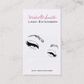 Eyelashes bricht Permanent Makeup Artist Eyes Lash Visitenkarte (Vorderseite)