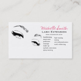 Eyelashes bricht Permanent Makeup Artist Eyes Lash Visitenkarte