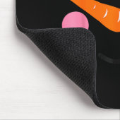 Eyelashes Christmas Outfit Snowman Face Costume Gi Mousepad (Ecke)