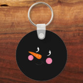 Eyelashes Christmas Outfit Snowman Face Costume Gi Schlüsselanhänger (Vorderseite)