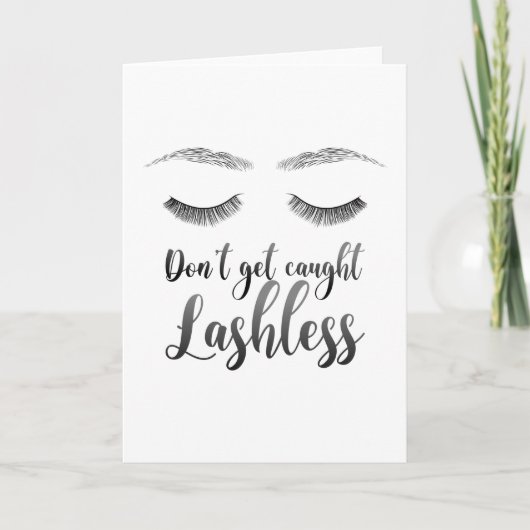 Eyelashes Eyebrows Beauty Lover Karte (Vorderseite)