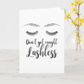 Eyelashes Eyebrows Beauty Lover Karte (Gelbe Blume)