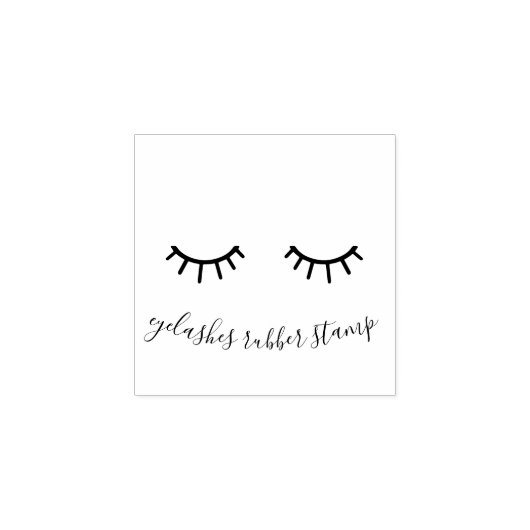 Eyelashes Girly Make up Gummistempel (Prägung)