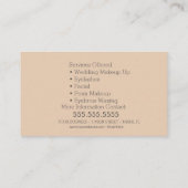 Eyelashes Handgezeichnete Augaparte Visitenkarte (Rückseite)