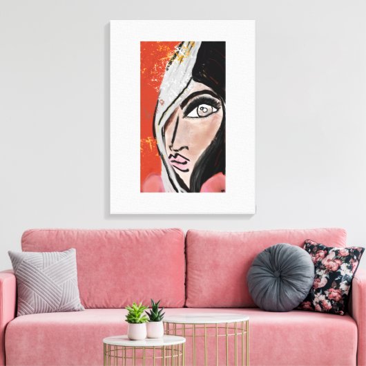 Eyelashes Leinwanddruck (Insitu (Wohnzimmer))