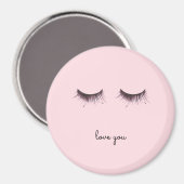 Eyelashes Liebe Magnet (Vorderseite/Rückseite)