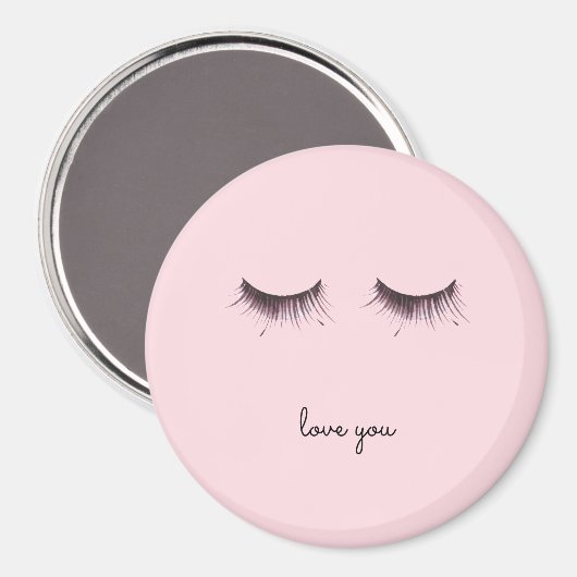 Eyelashes Liebe Magnet (Vorderseite/Rückseite)
