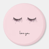 Eyelashes Liebe Magnet (Vorne)