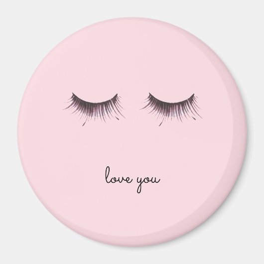 Eyelashes Liebe Magnet (Vorne)