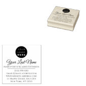 Eyelashes Makeup Künstler Eigene Logo-Namen Gummistempel (Stempel)