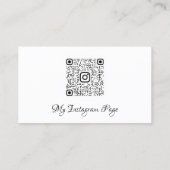 Eyelashes Makeup Microblade Logo QrCode Brown Visitenkarte (Rückseite)