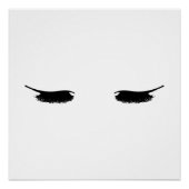 Eyelashes Modernes Chic Poster (Vorderseite)