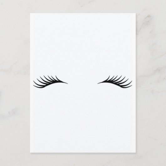 Eyelashes Postkarte (Vorderseite)